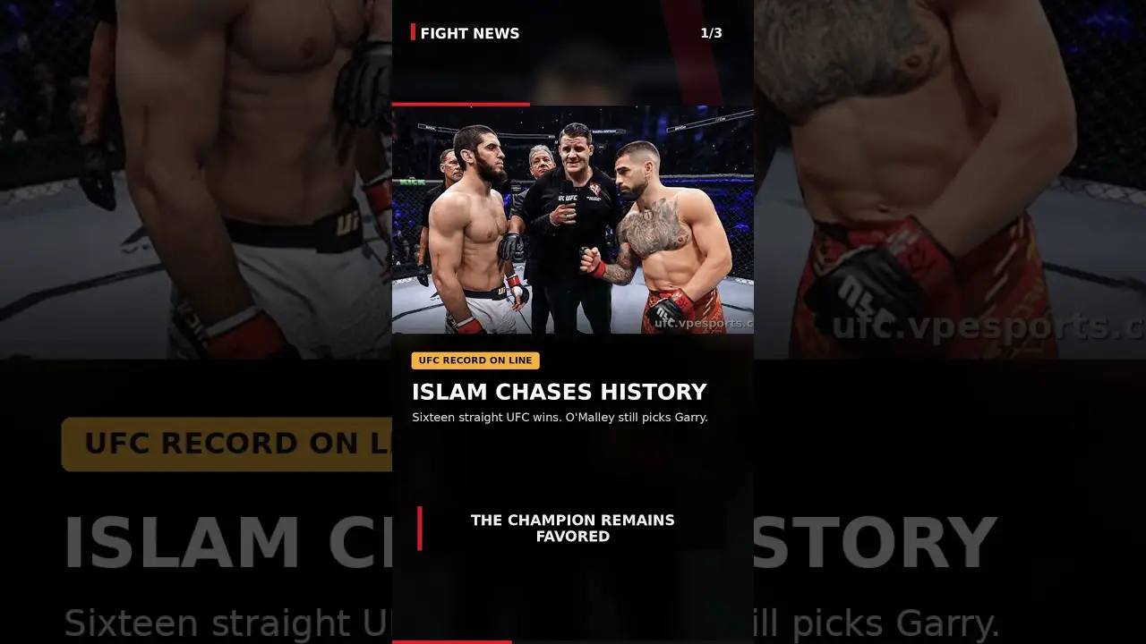 O'Malley Picks Garry to End Islam's Streak | Fight News