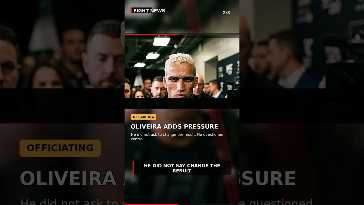 Pereira / Oliveira / Paddy What happened?