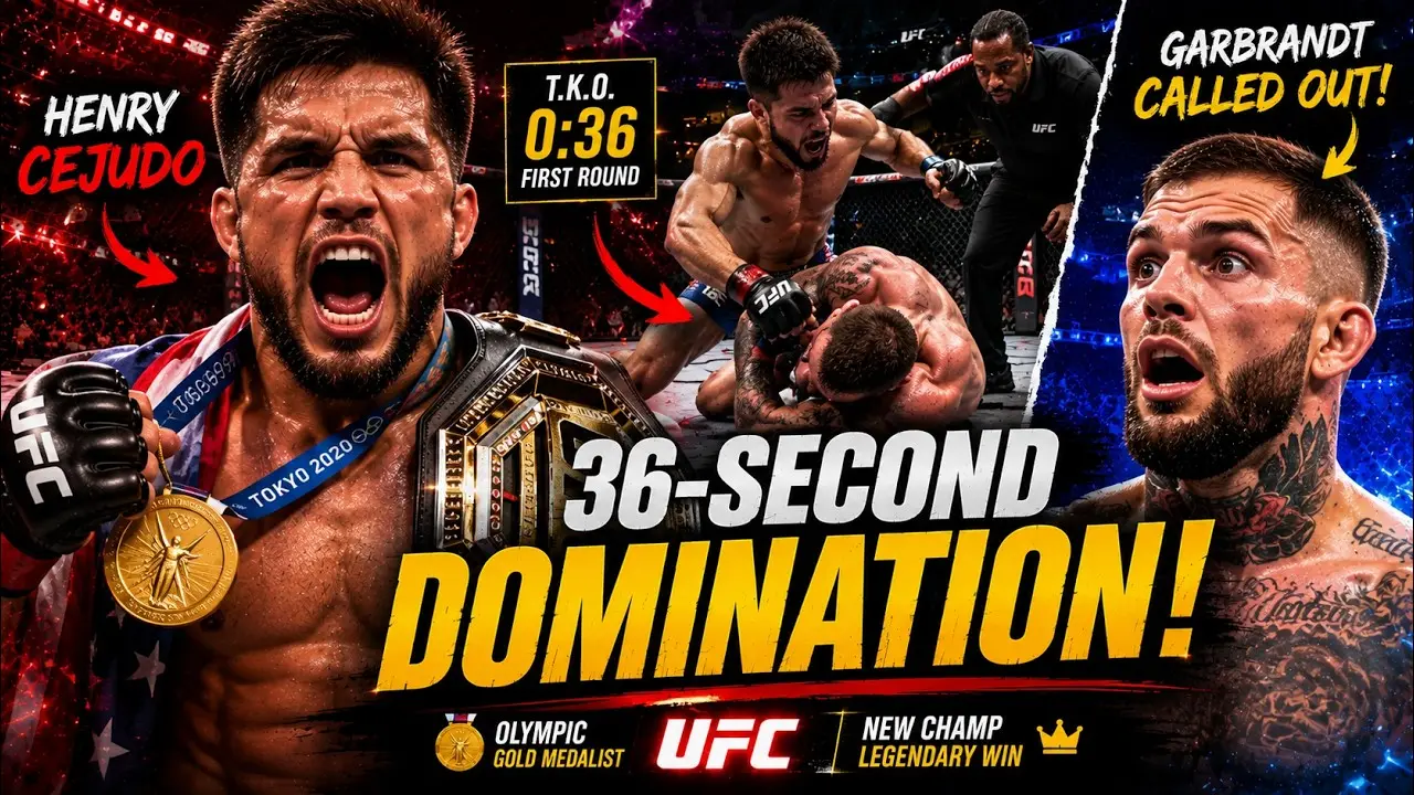Henry Cejudo's 36-Second Domination! Shocking Callout at RAF 12!