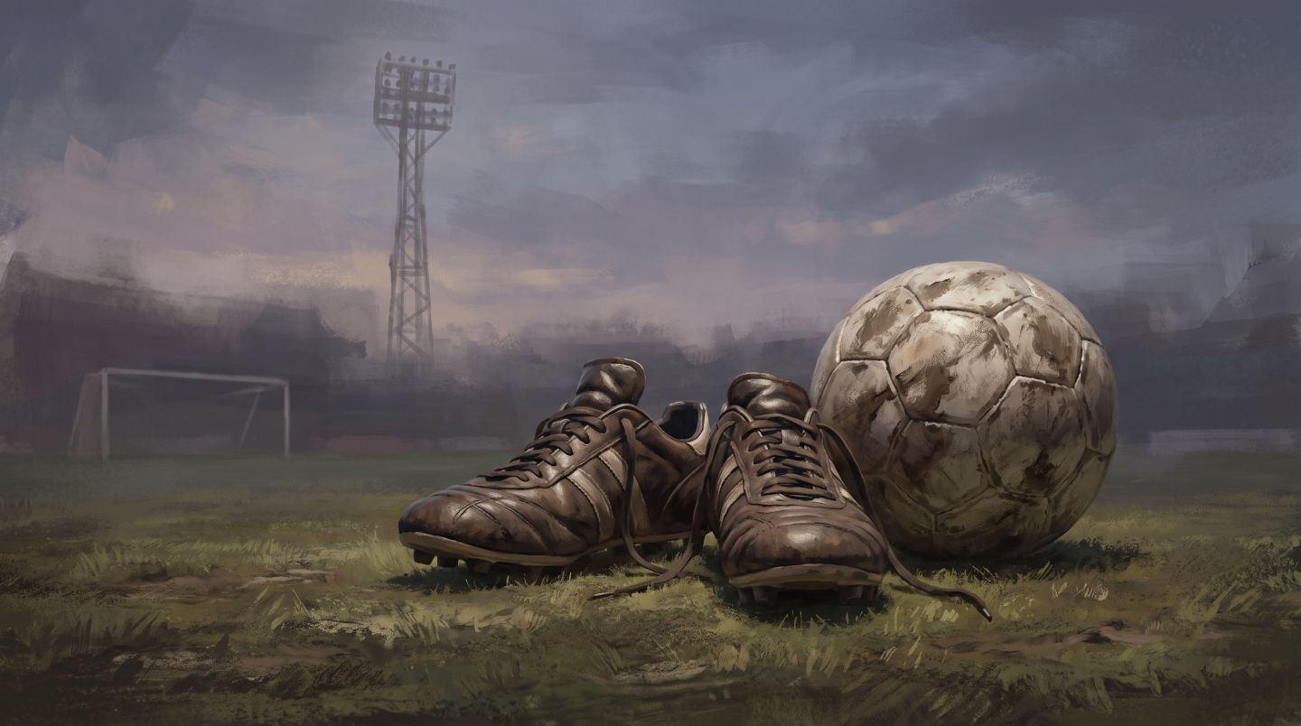 Football editorial illustration