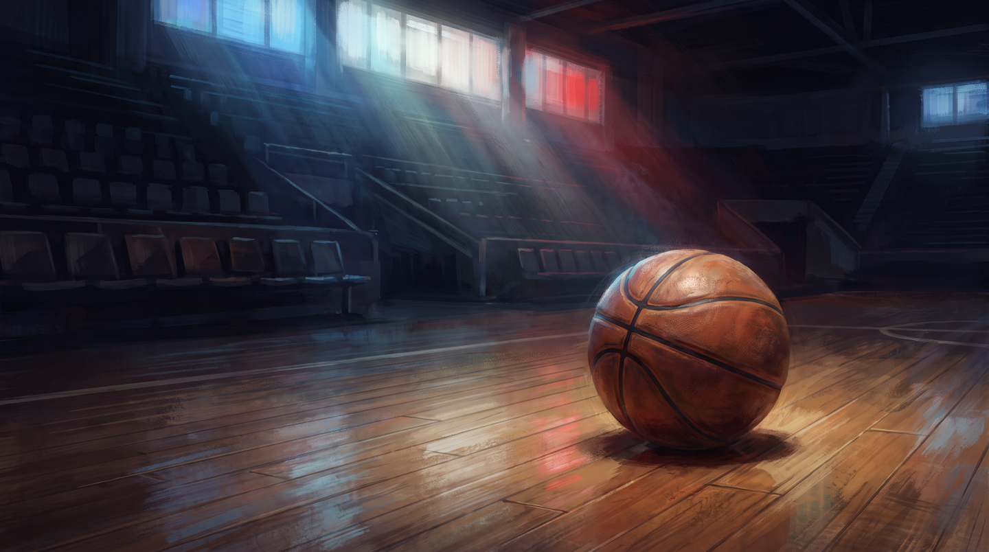 Basketball editorial illustration