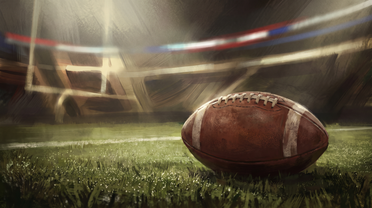 American football editorial illustration
