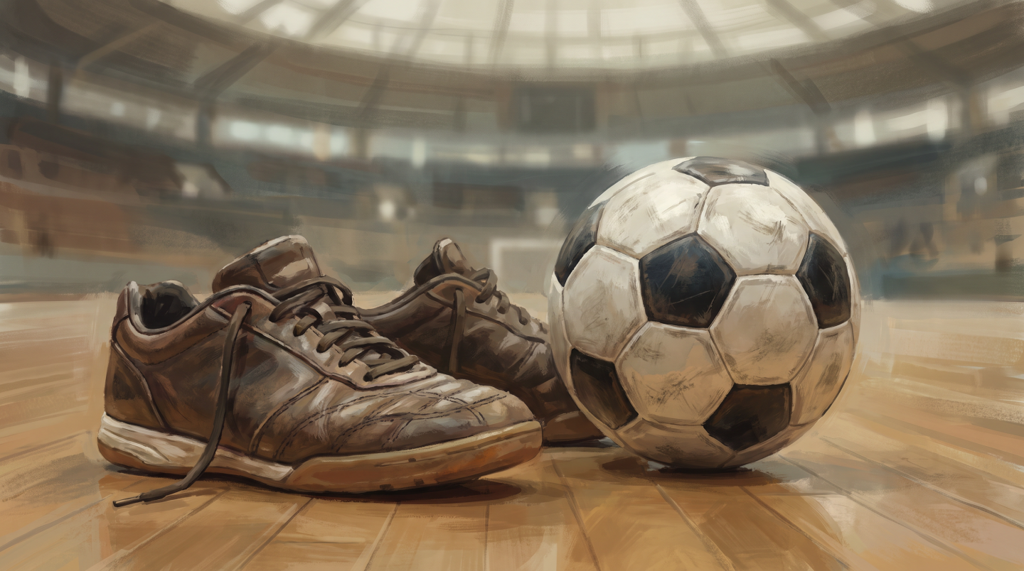 Futsal editorial illustration
