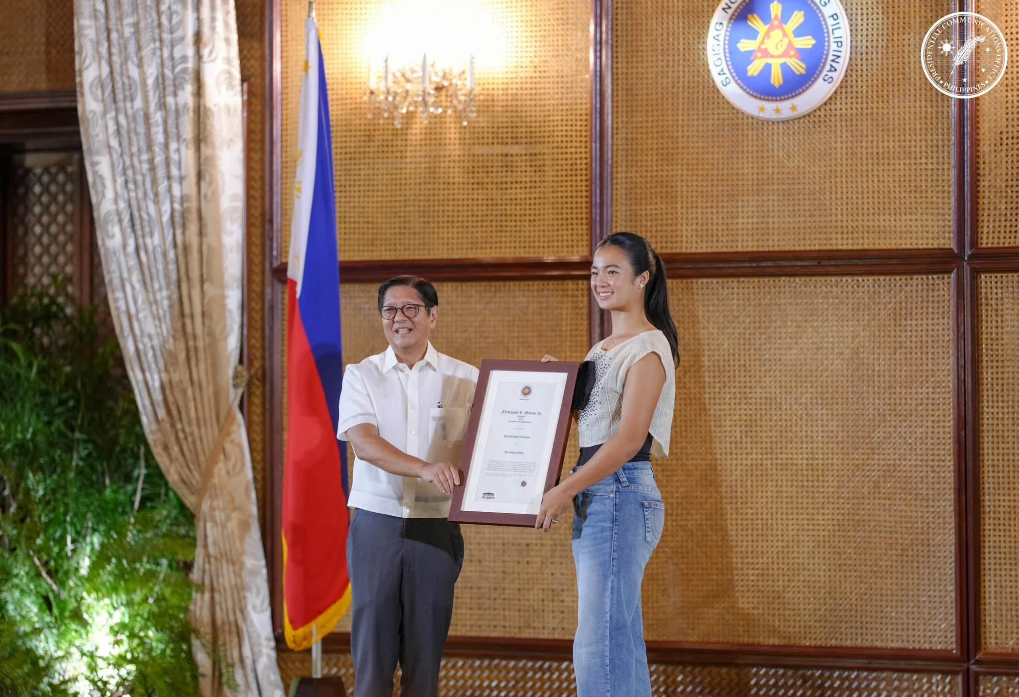 Alexandra Eala receives official recognition