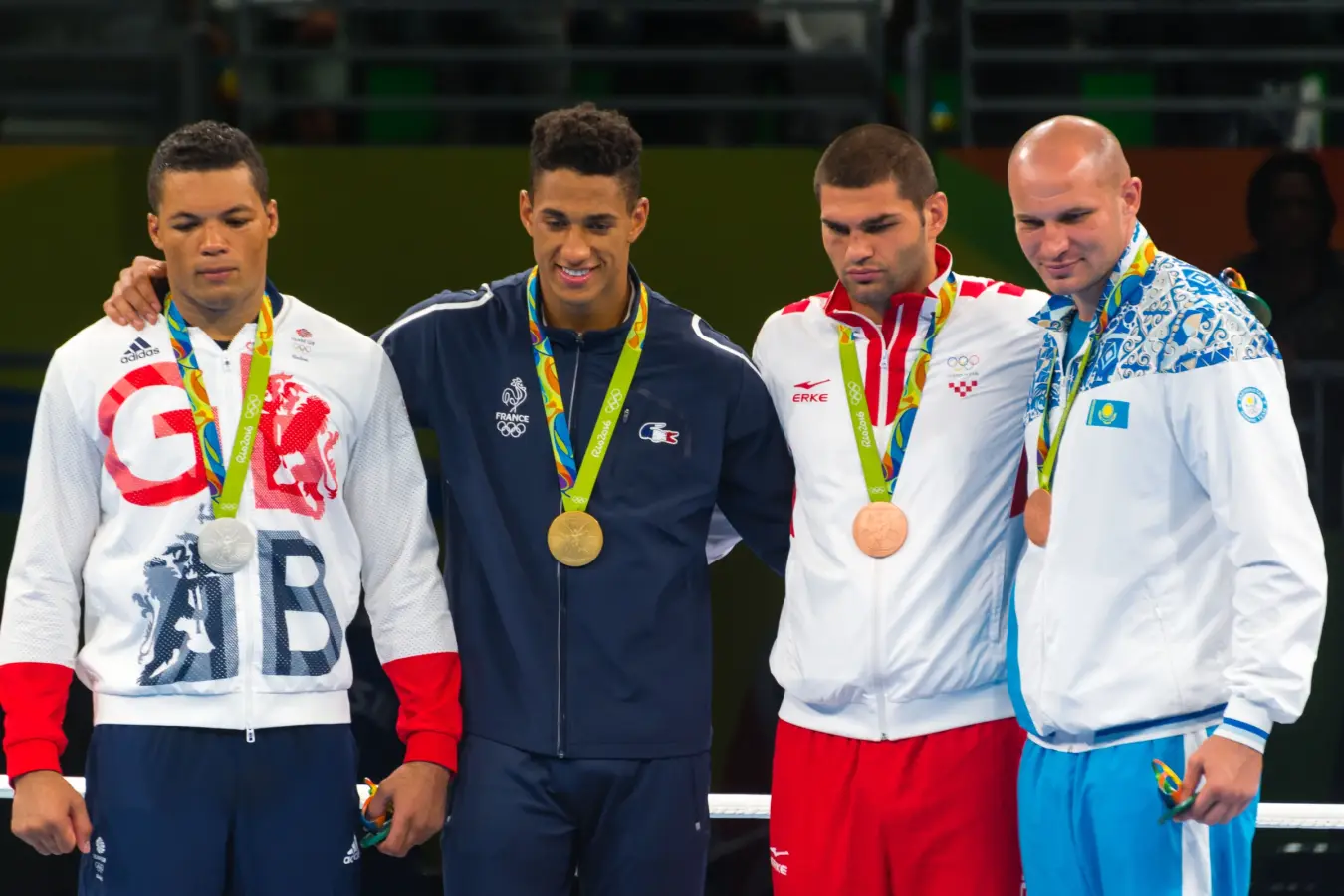Filip Hrgović on the Rio 2016 Olympic boxing podium