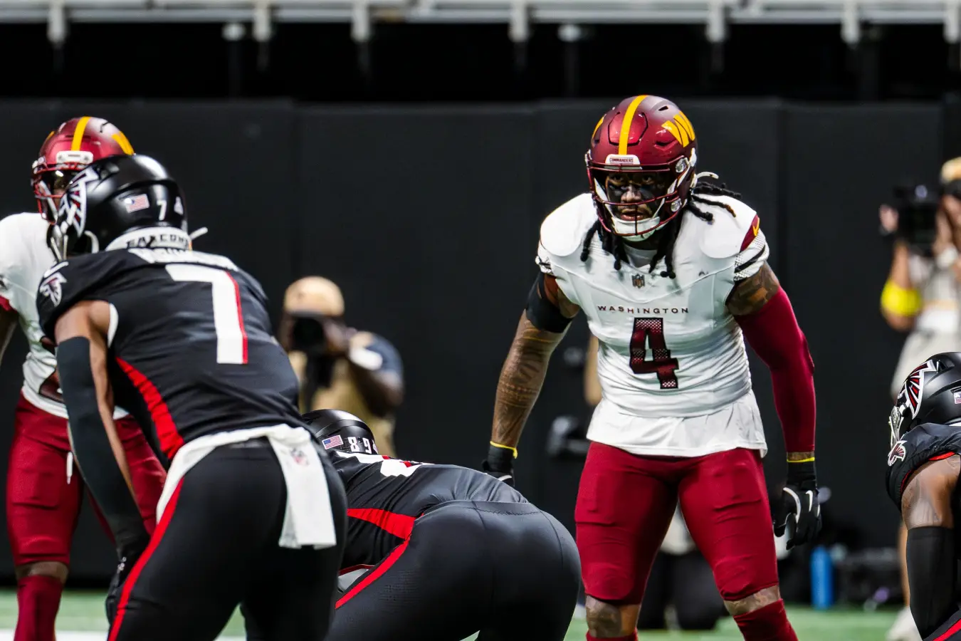 Bijan Robinson playing for the Atlanta Falcons
