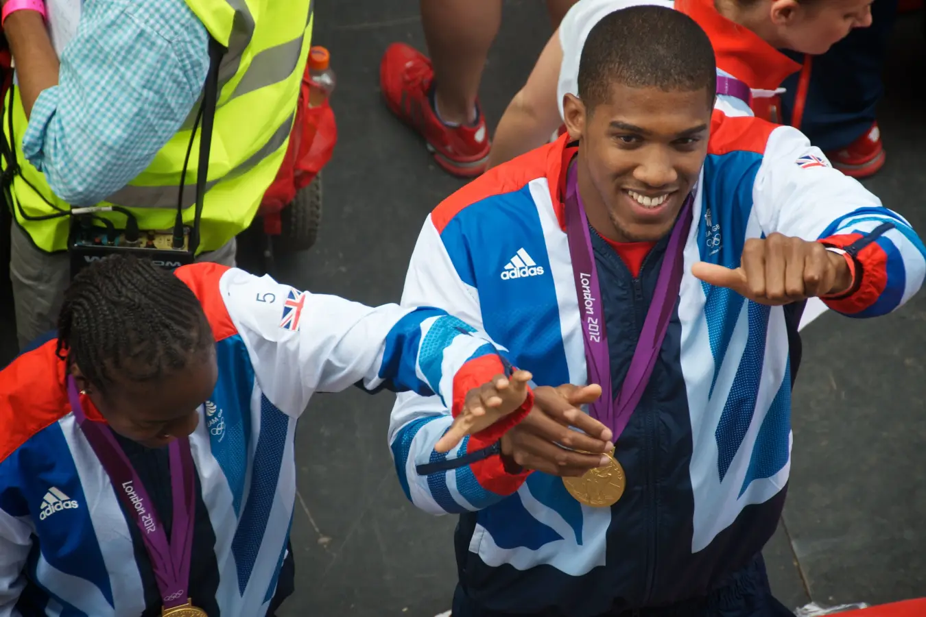 Anthony Joshua after winning Olympic boxing gold