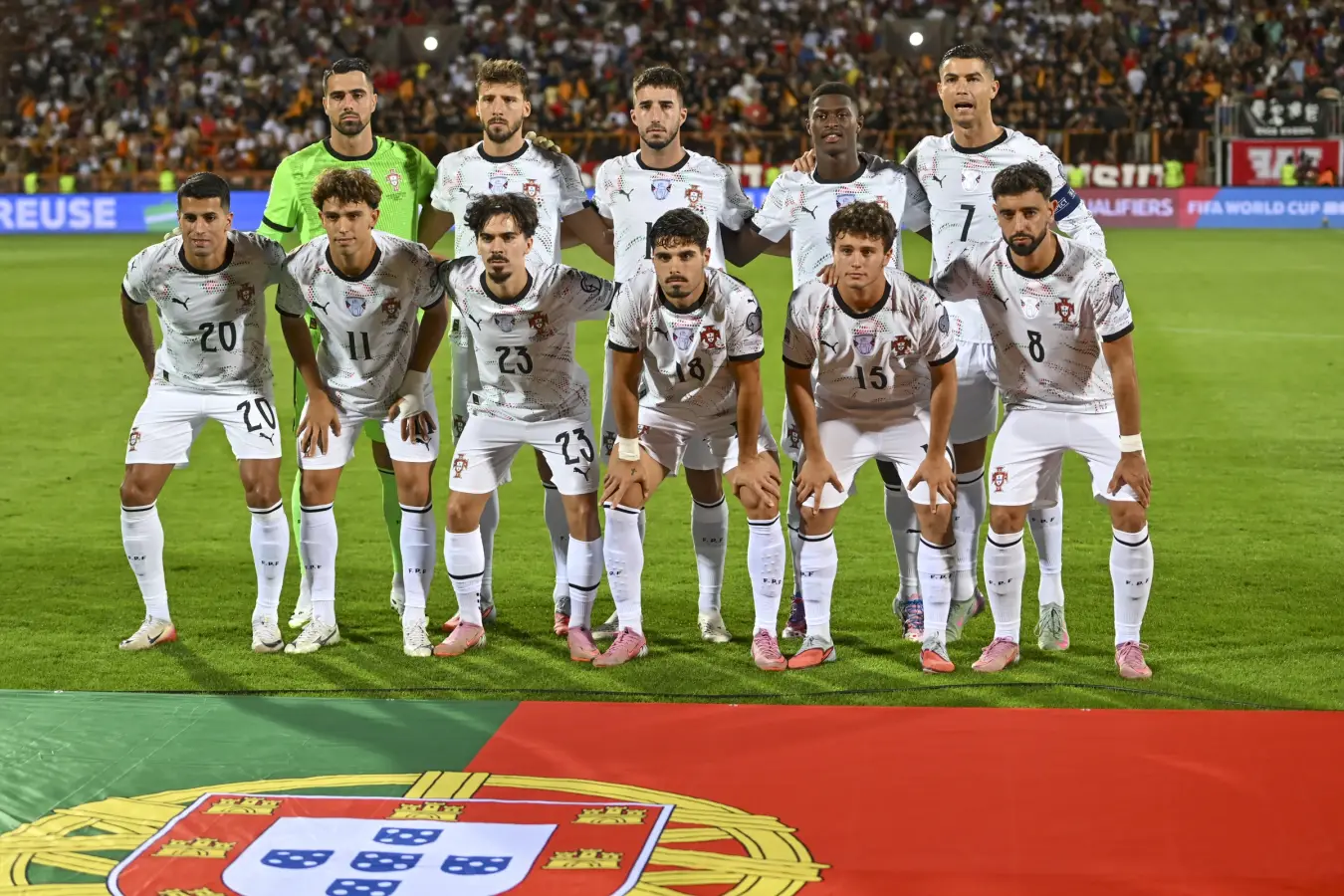 Portugal national team before a 2025 World Cup qualifier