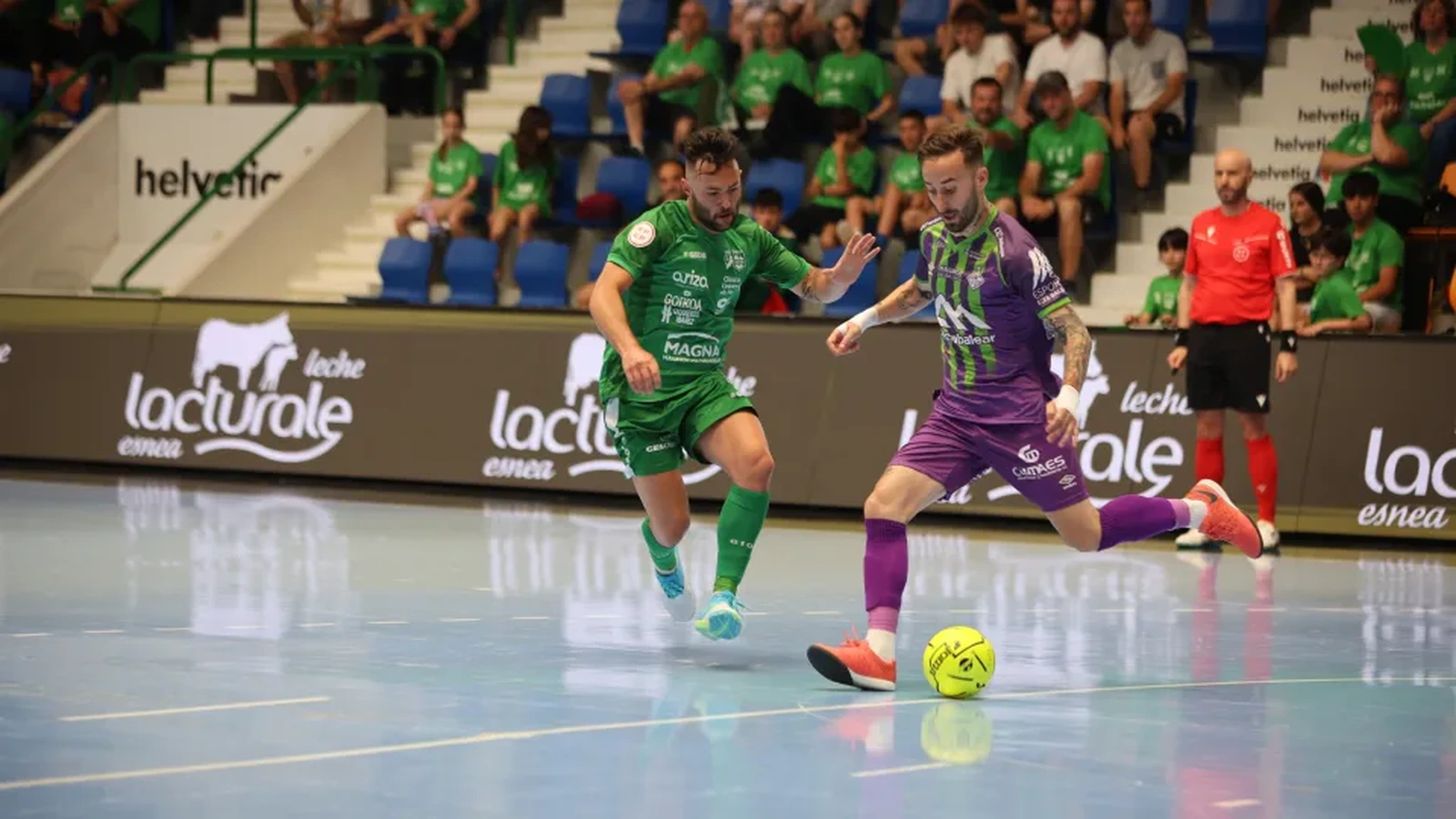 Xota players before facing Palma Futsal