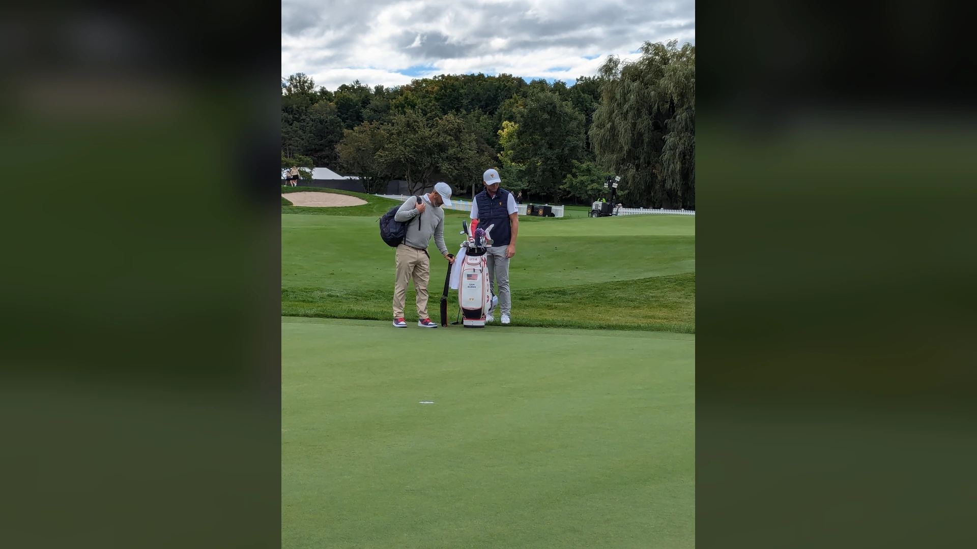 Sam Burns at the Presidents Cup