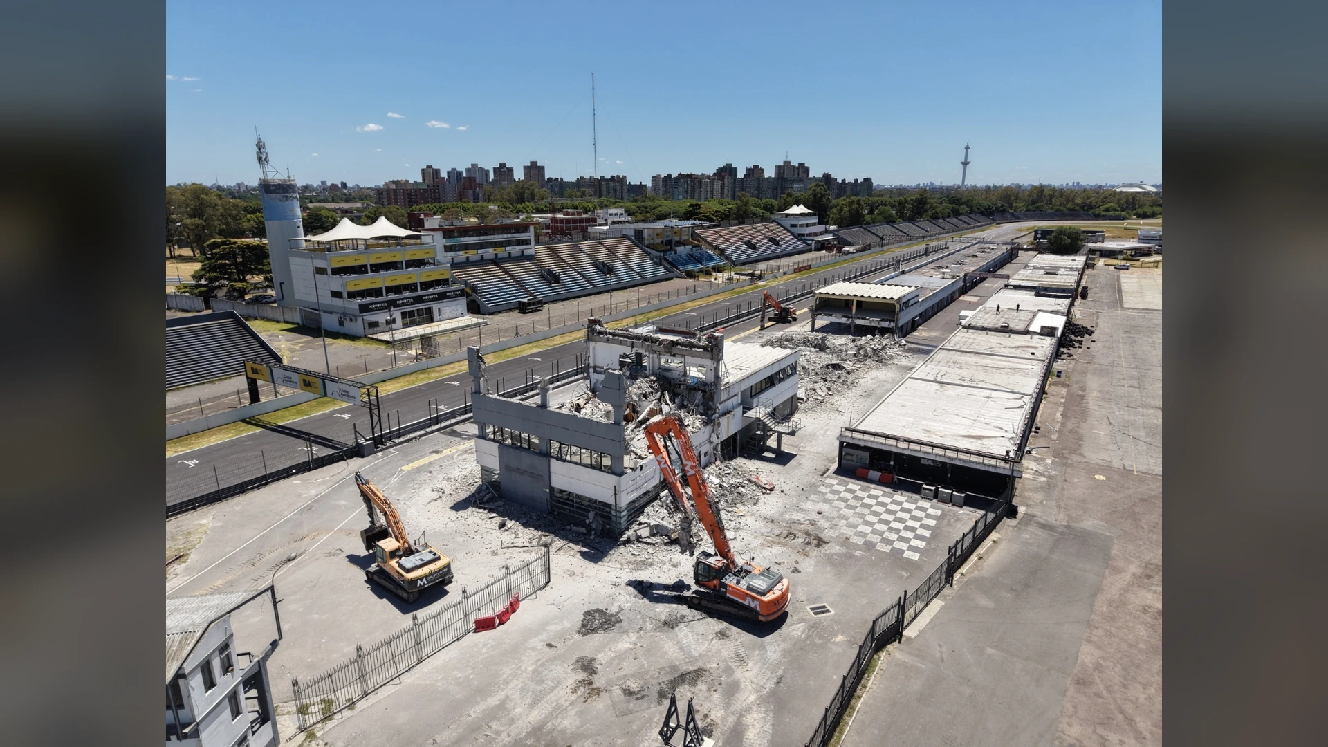 Renovation work at the Buenos Aires circuit
