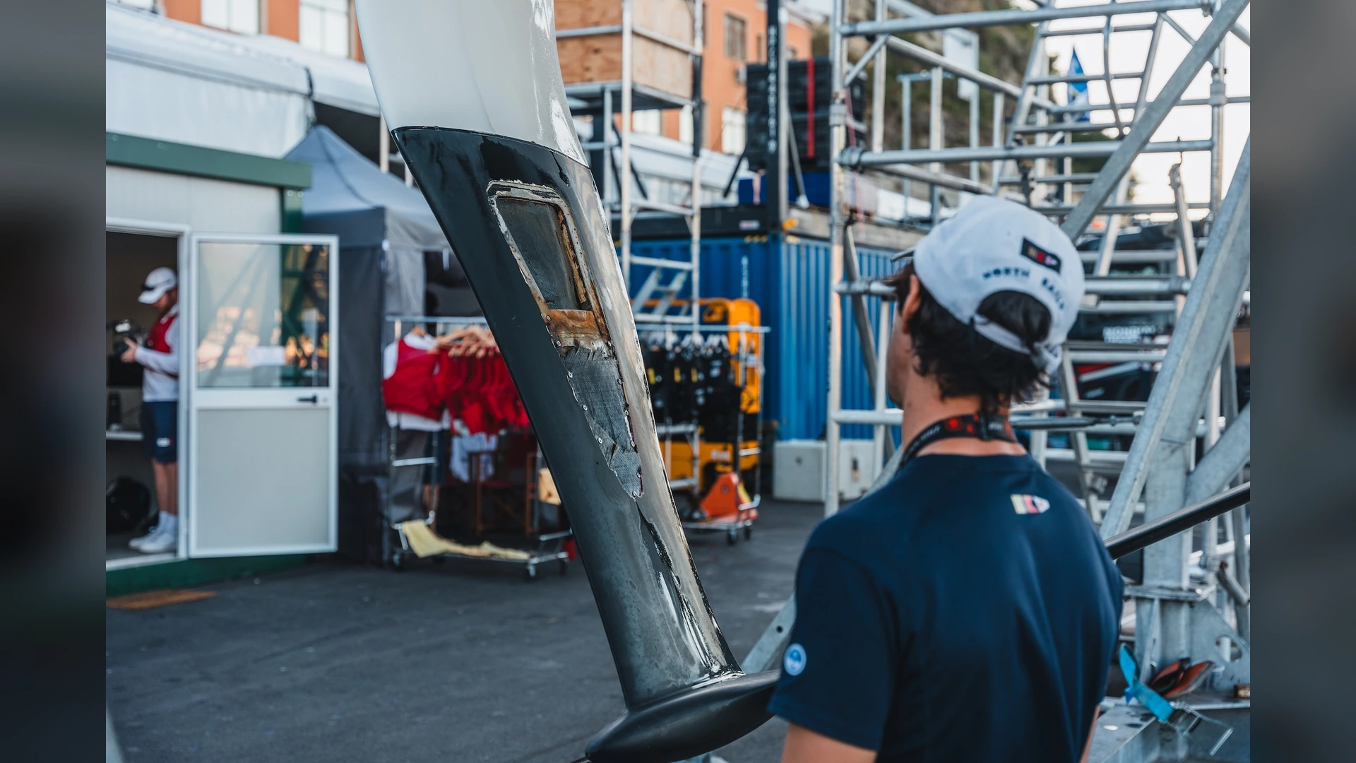 Athena Racing foil damage in Naples