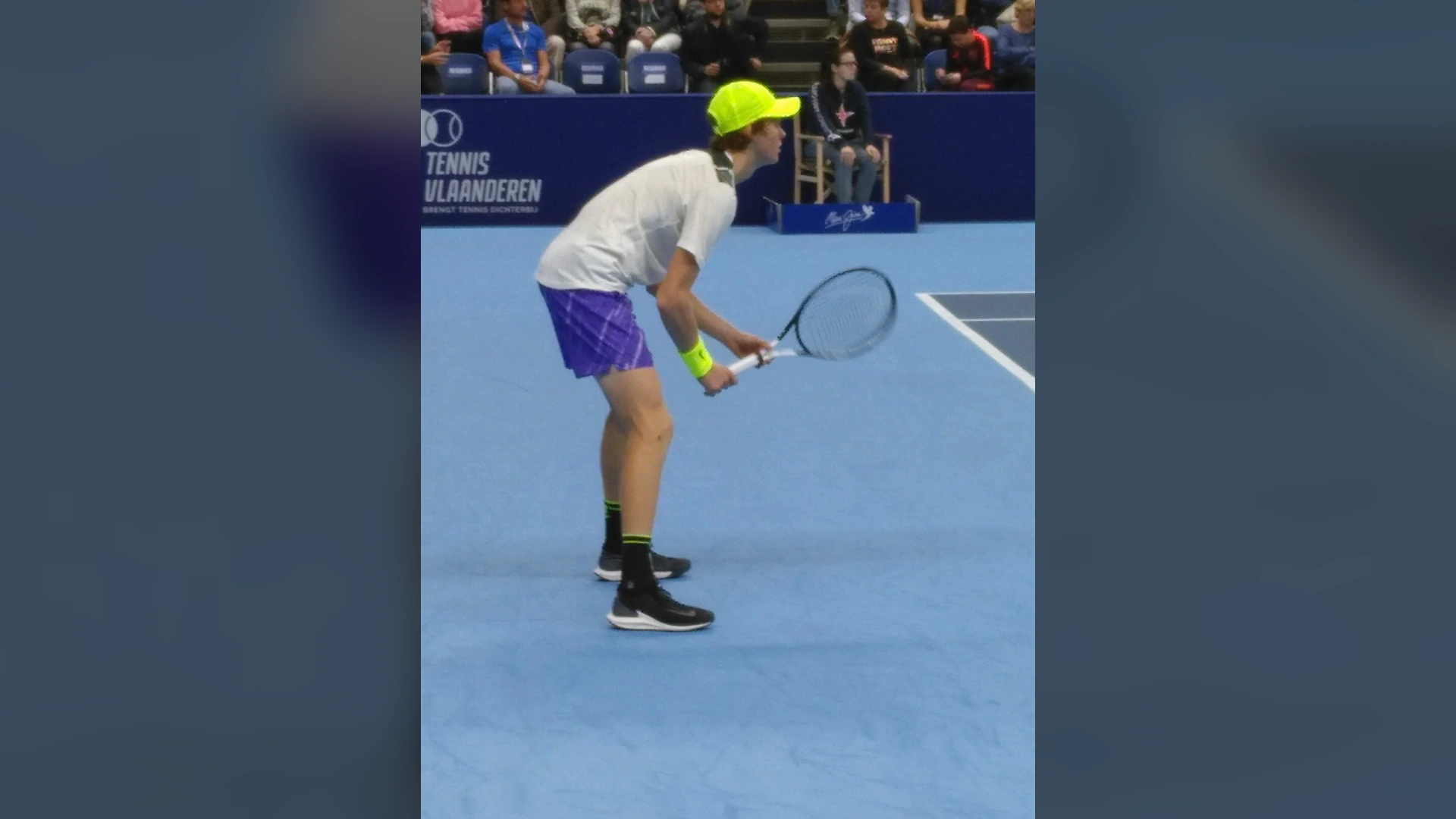 Jannik Sinner on court
