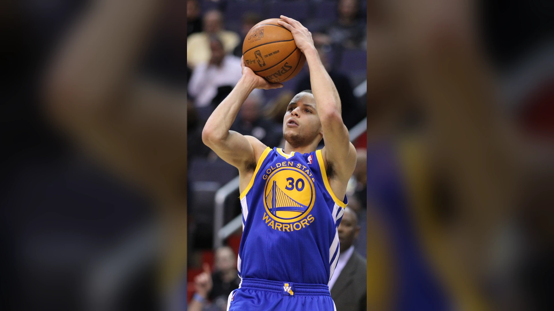 Stephen Curry takes a shot