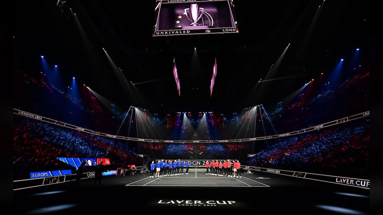 The O2 arena during the 2026 Laver Cup