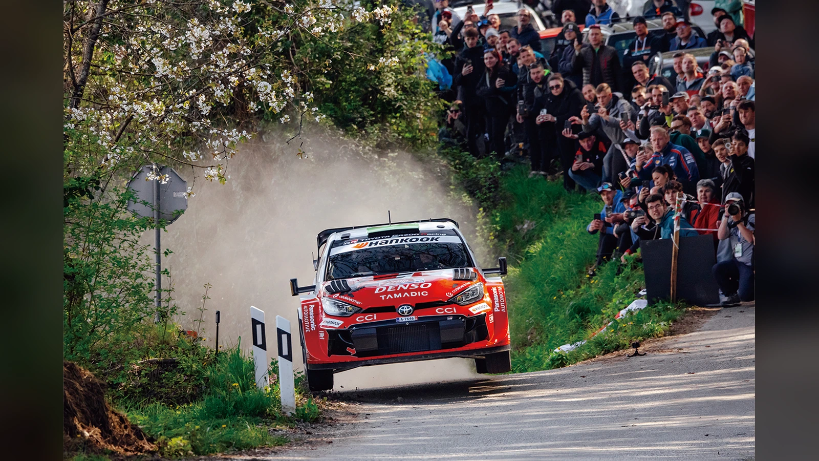 Elfyn Evans in action during the 2026 World Rally Championship