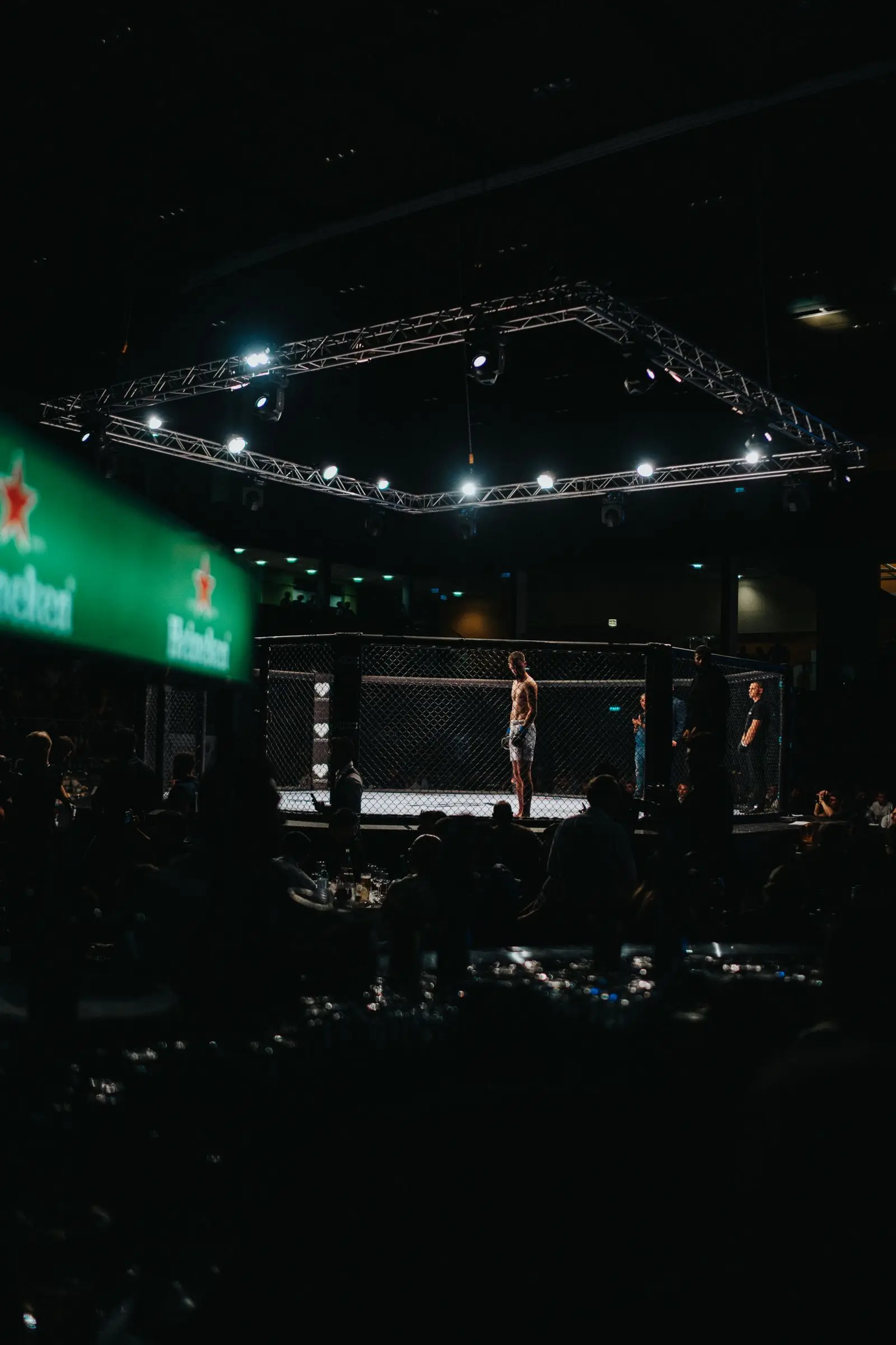 Archive view of an MMA arena in Vienna