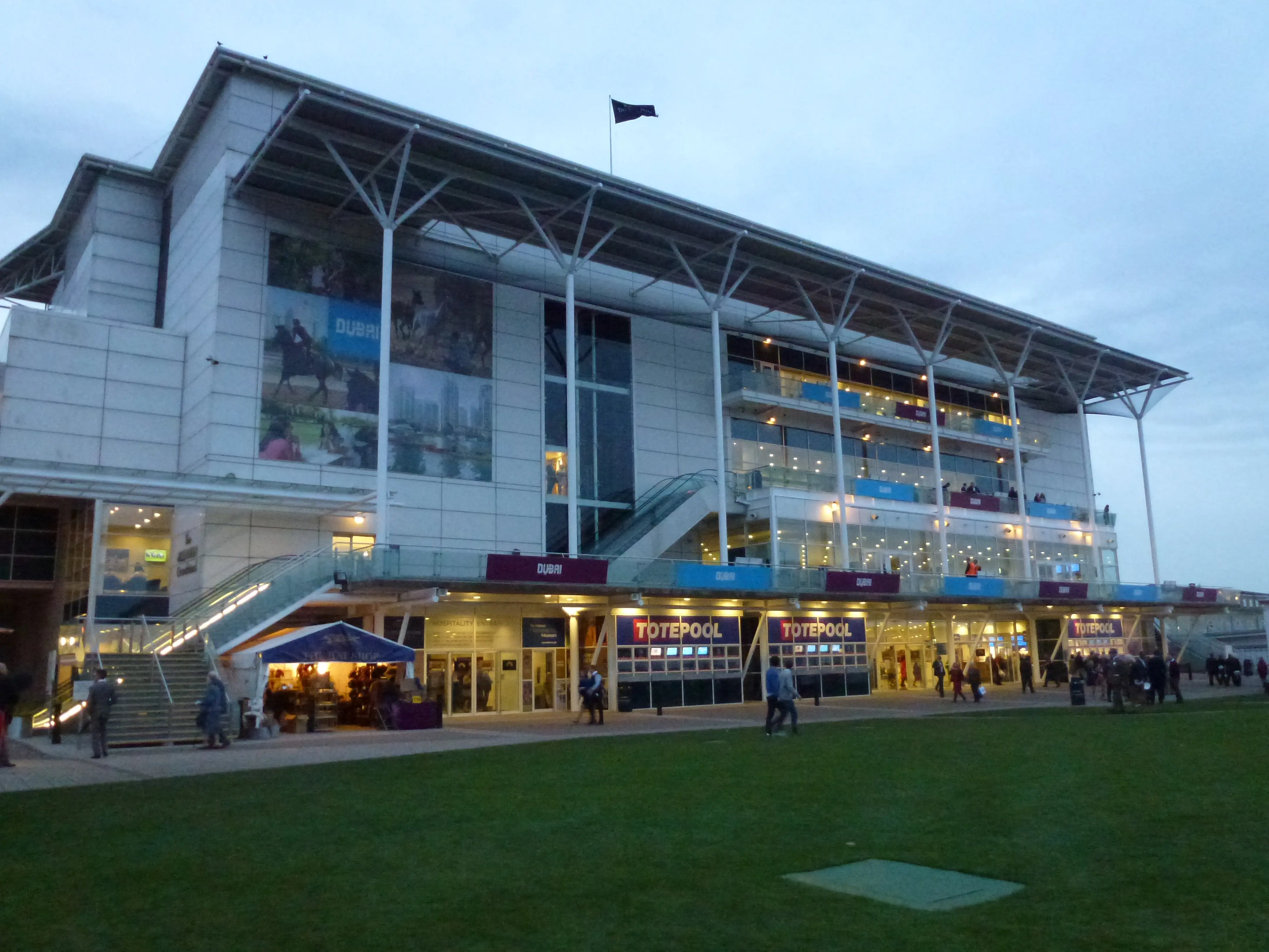 Newmarket racecourse grandstand