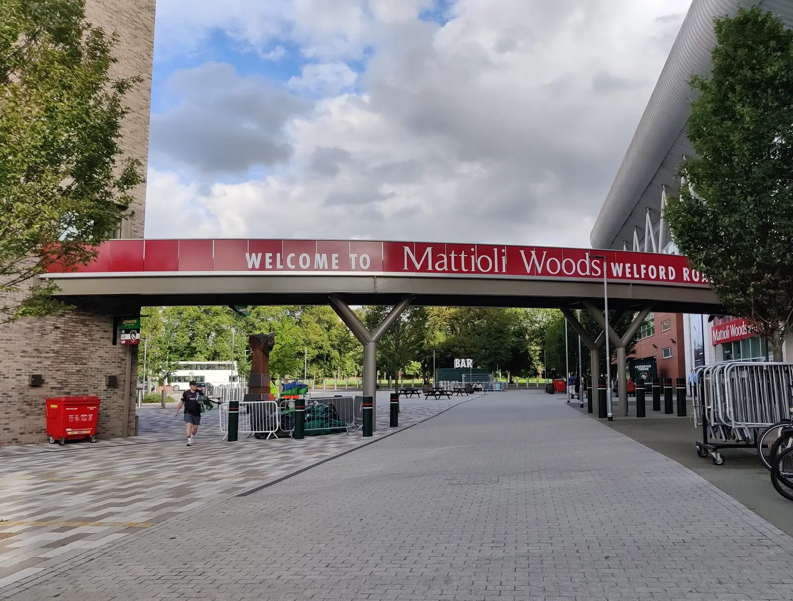 The entrance to Leicester Tigers Welford Road Stadium