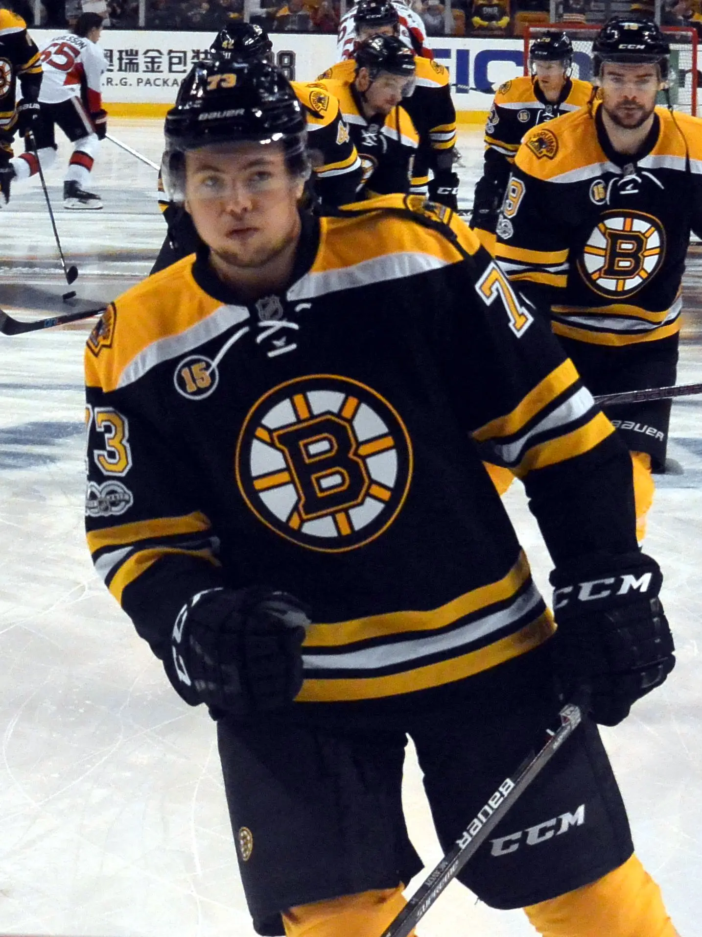 Charlie McAvoy with the Boston Bruins