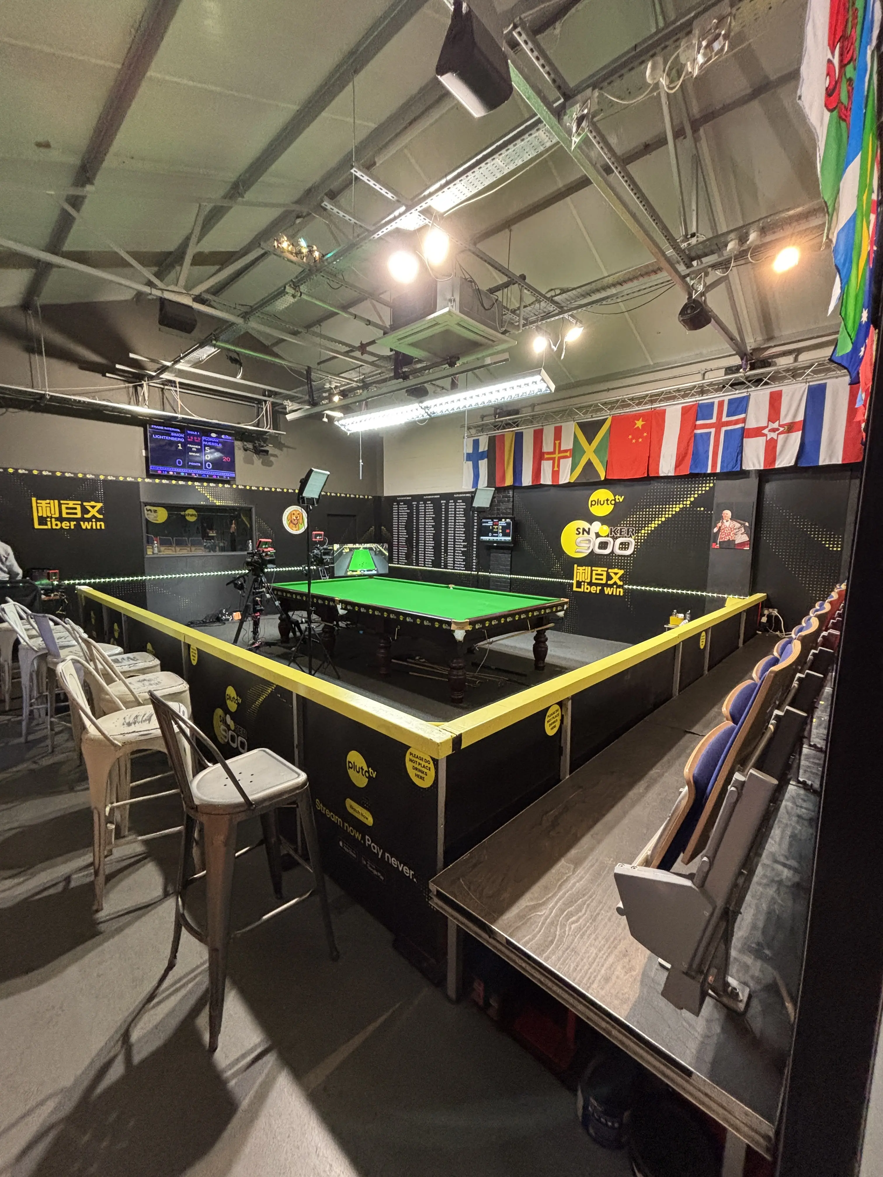 The match arena at the Crucible Sports and Social Club in Reading