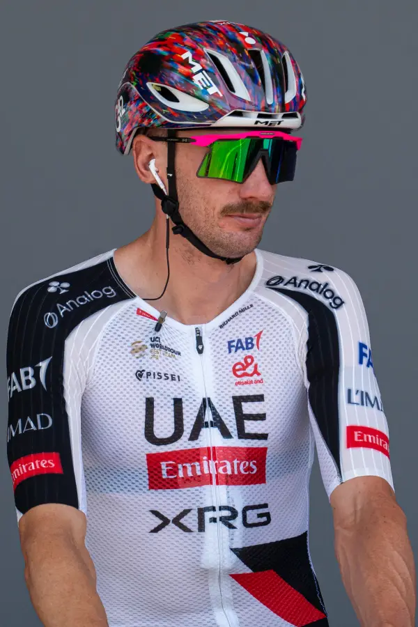 Brandon McNulty at a 2026 UAE Team Emirates presentation