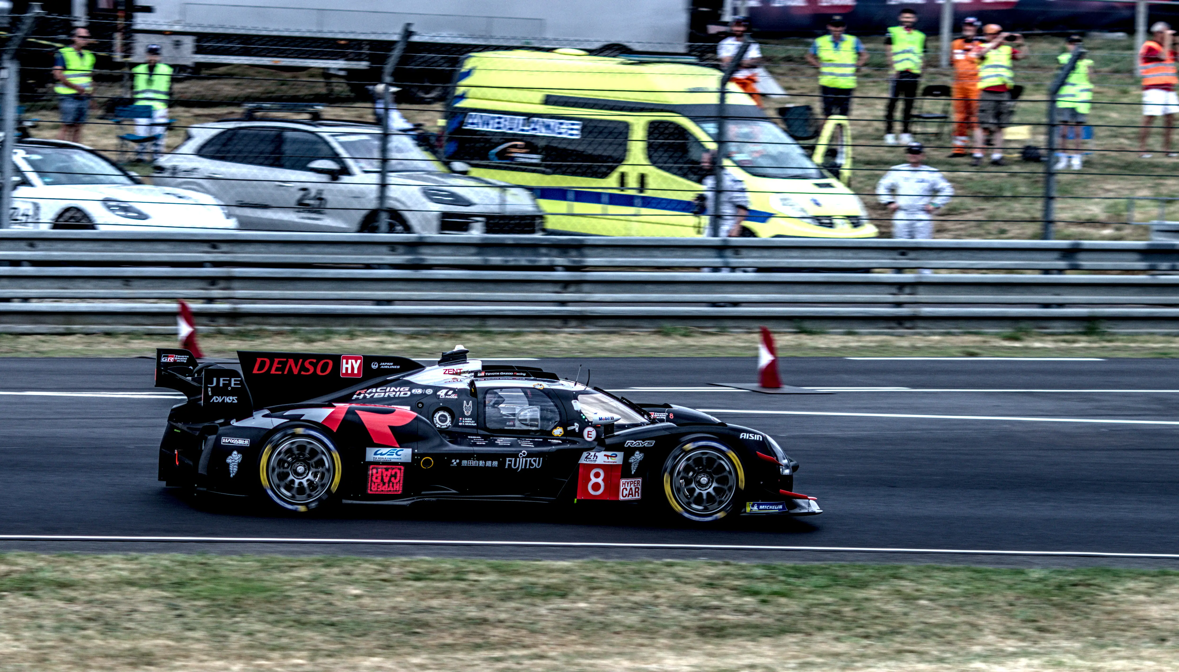 Toyota GR010 Hybrid number 8 at Le Mans in 2025