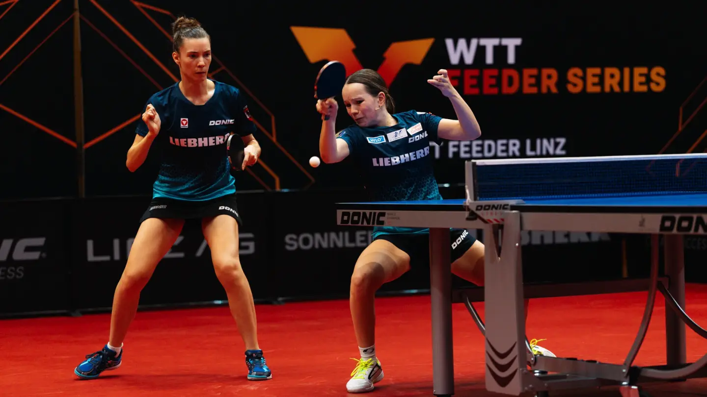 Karoline Mischek and Nina Skerbinz at the Linz tournament