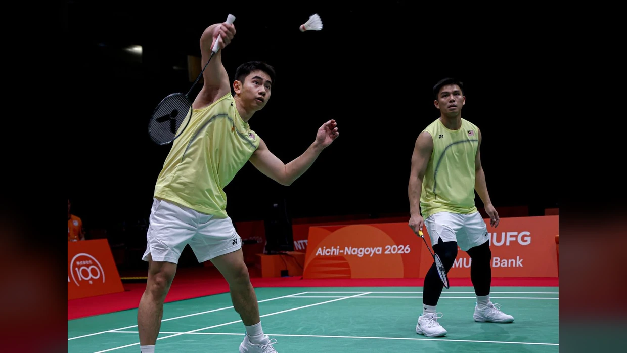 Goh Sze Fei and Nur Izzuddin at the Asian Games