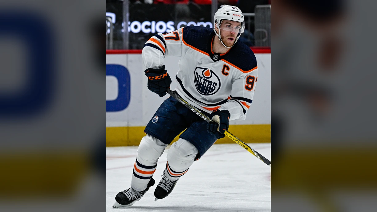 Connor McDavid playing for the Edmonton Oilers