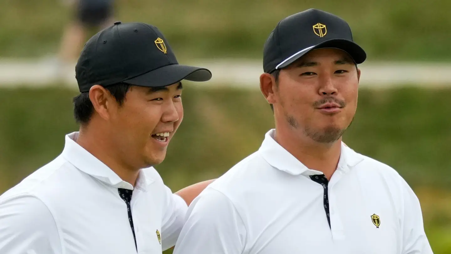 International Team players during the Presidents Cup at Medinah