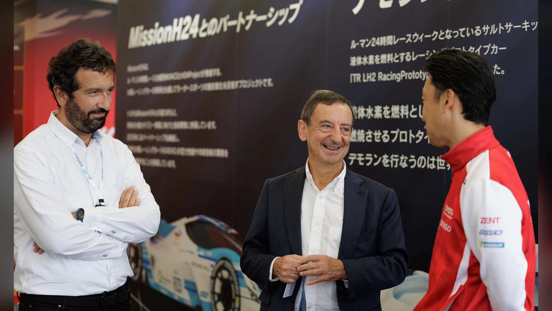 MissionH24 and Toyota Racing representatives at Fuji