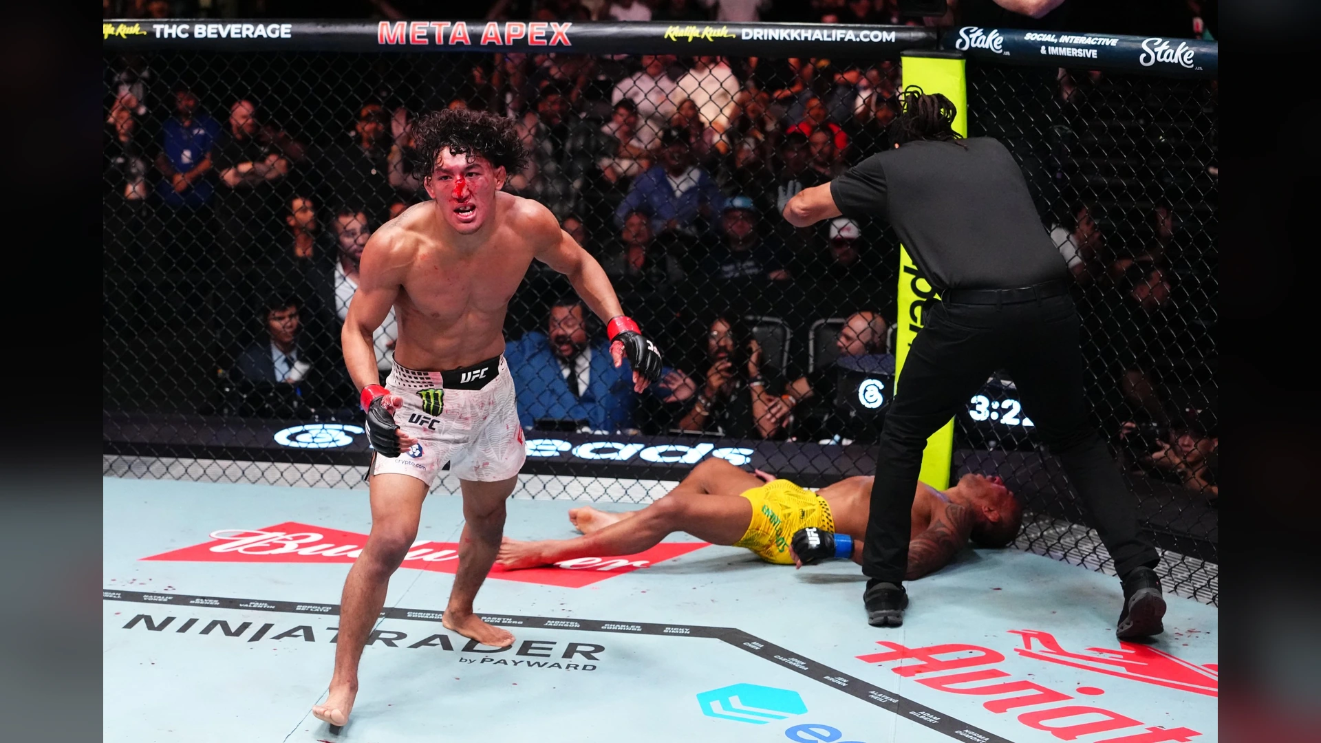 Raul Rosas Jr after the fifth-round stoppage against Raoni Barcelos