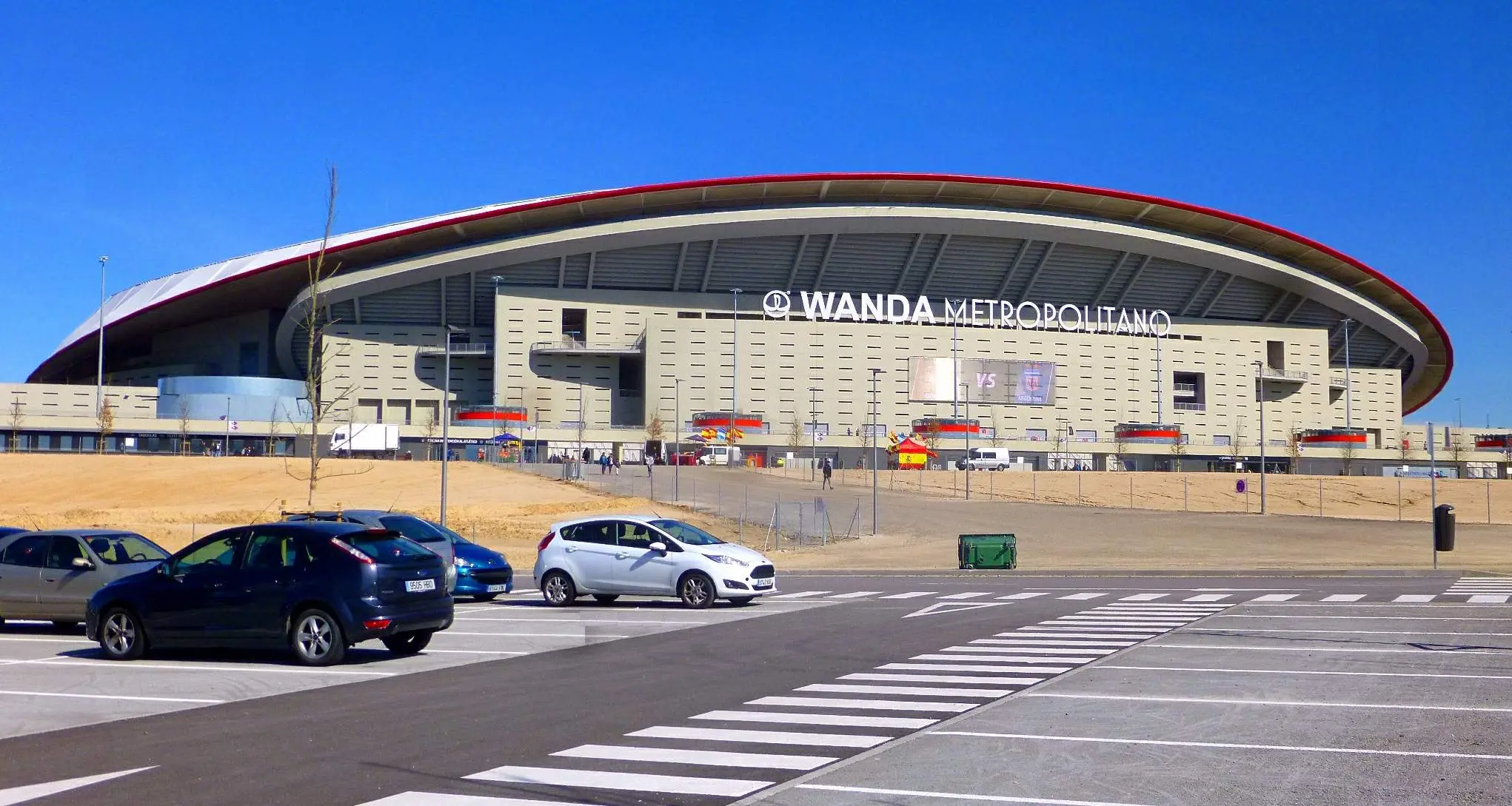 Archive exterior of Atletico Madrid’s Metropolitano stadium