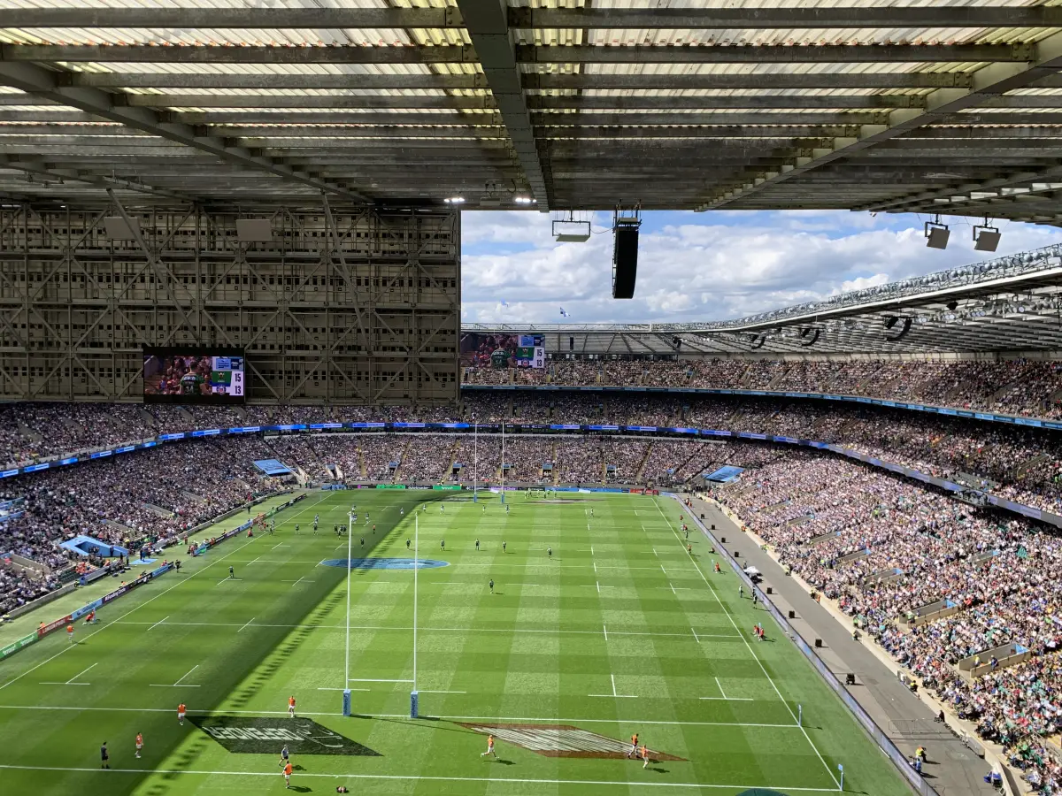 Twickenham during the 2024 Premiership final; archive photograph