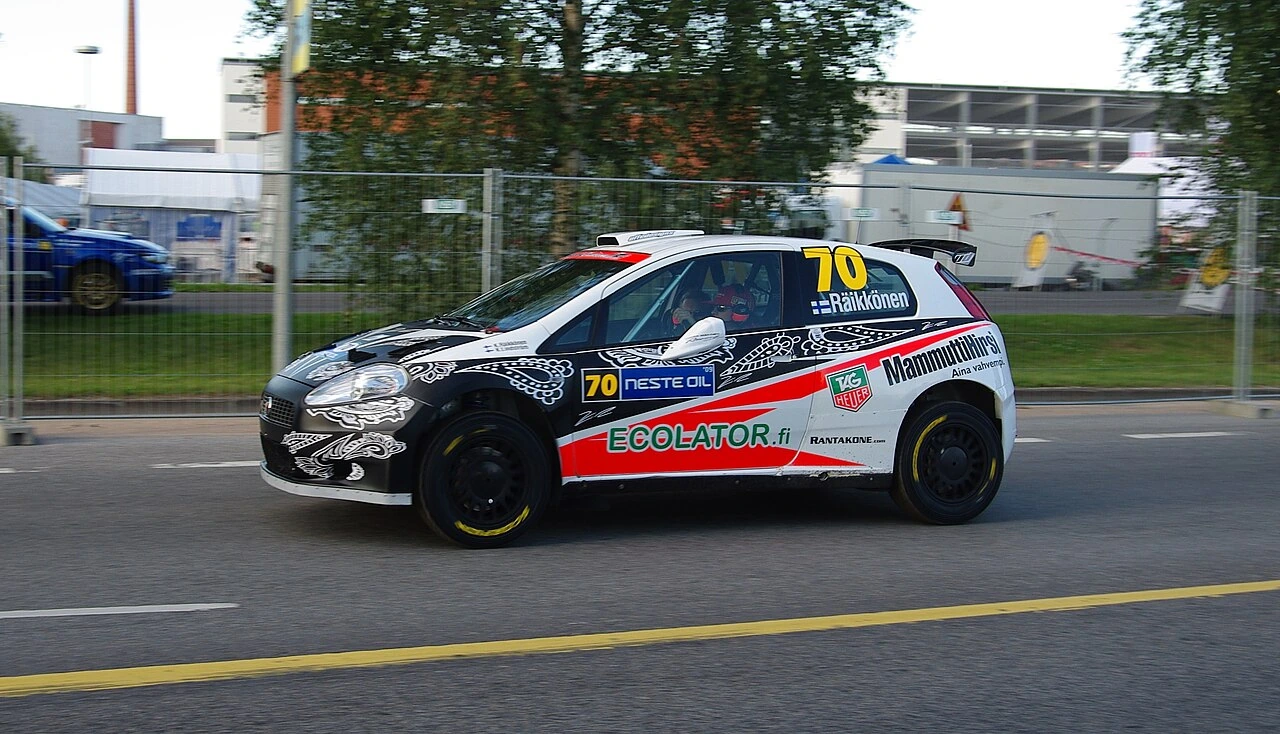 Motorsport competition action