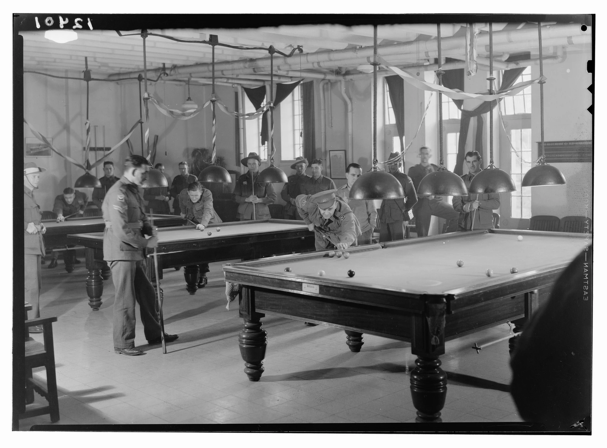 Snooker competition action