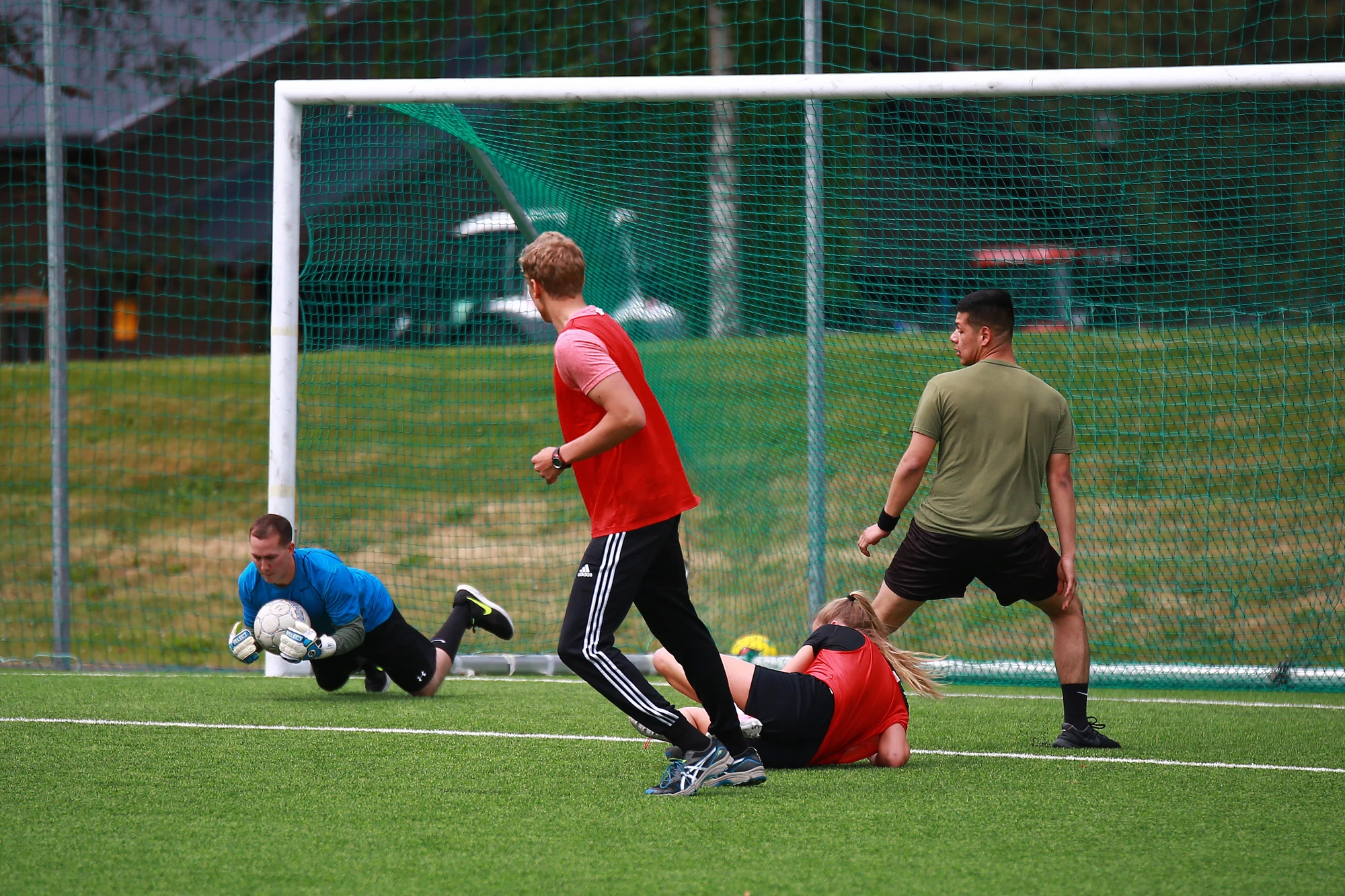 Football competition action