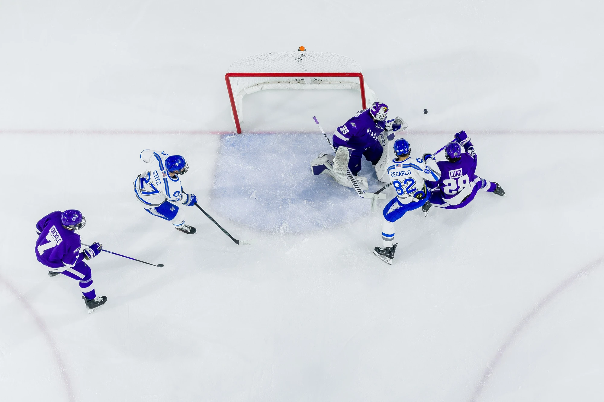 Ice hockey competition action