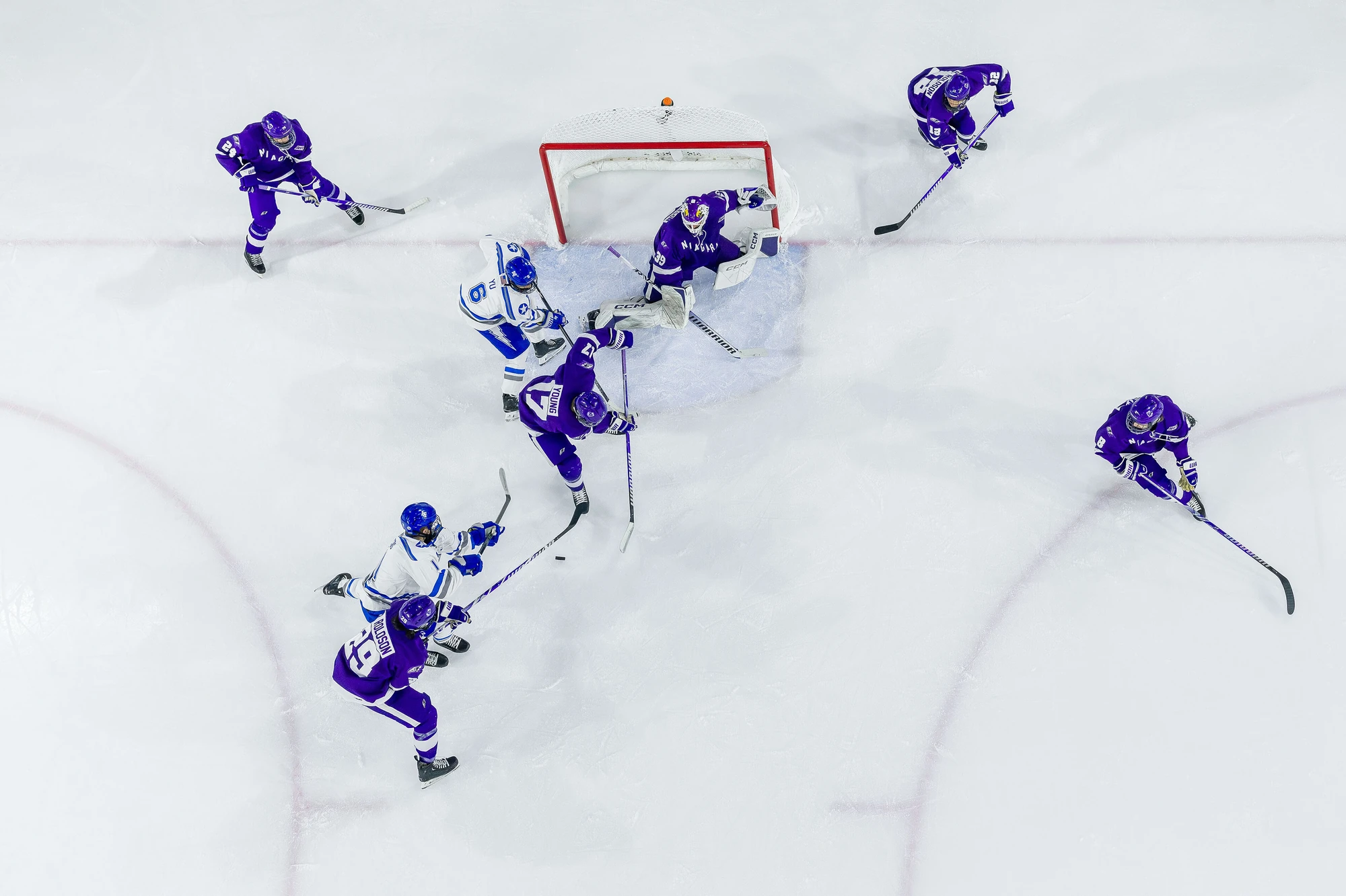 Ice hockey competition action