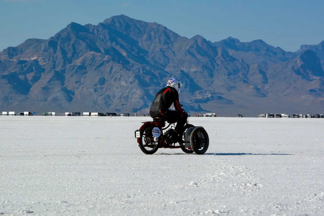 Motorcycle racing competition action