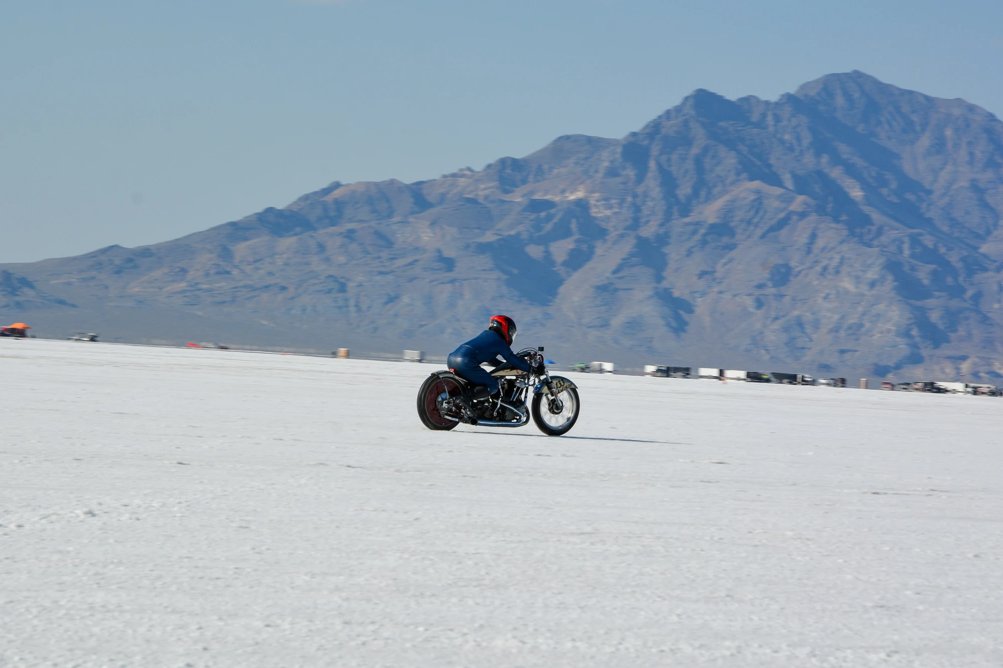 Motorcycle racing competition action
