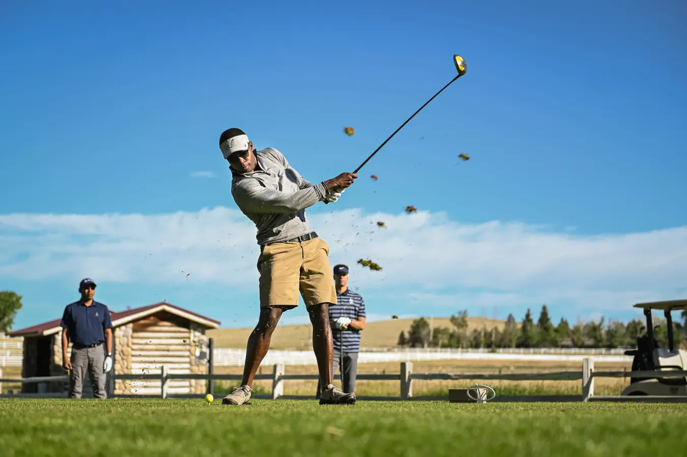 Golf competition action