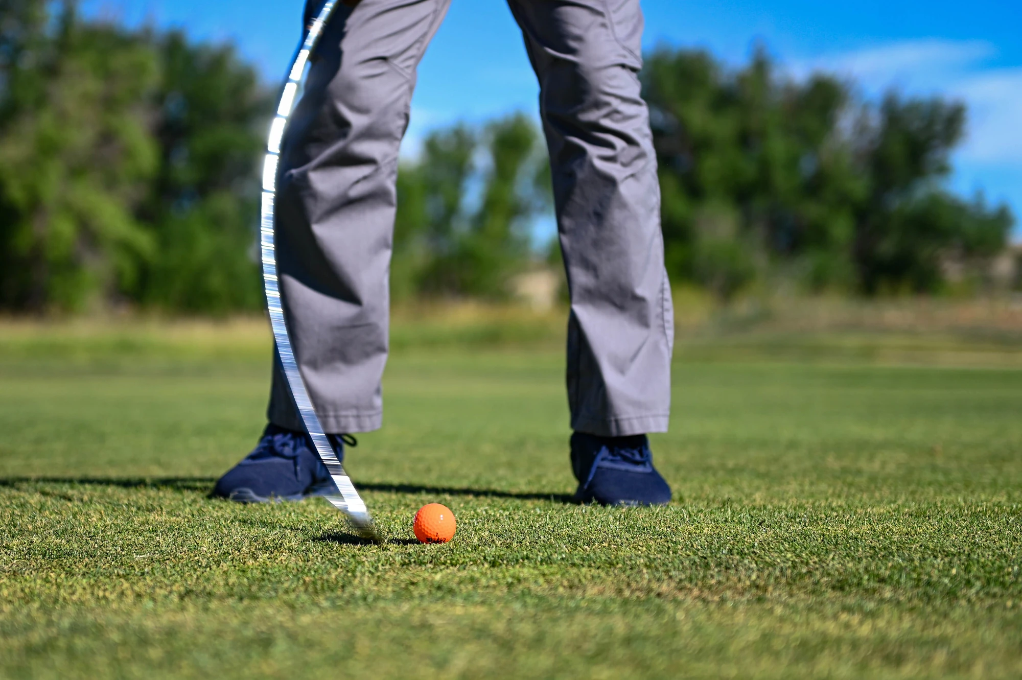 Golf competition action