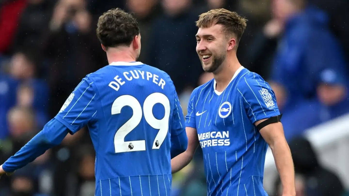 Brighton score five against Crystal Palace in their biggest derby win for 70 years