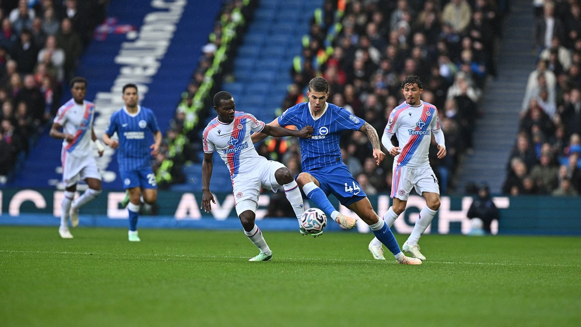 Brighton score five against Crystal Palace in their biggest derby win for 70 years