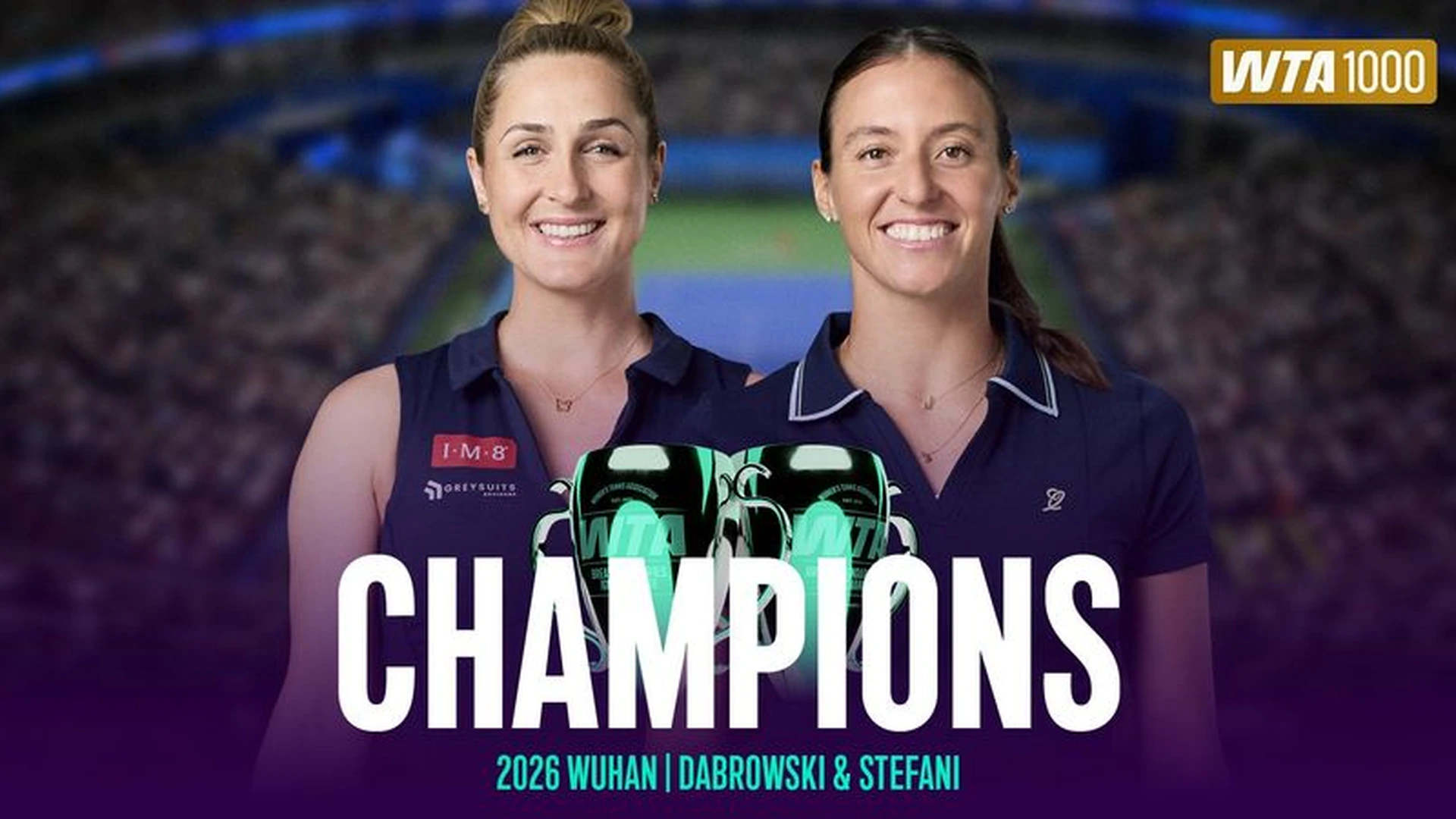Dabrowski and Stefani win a sixth title of 2026 in Wuhan