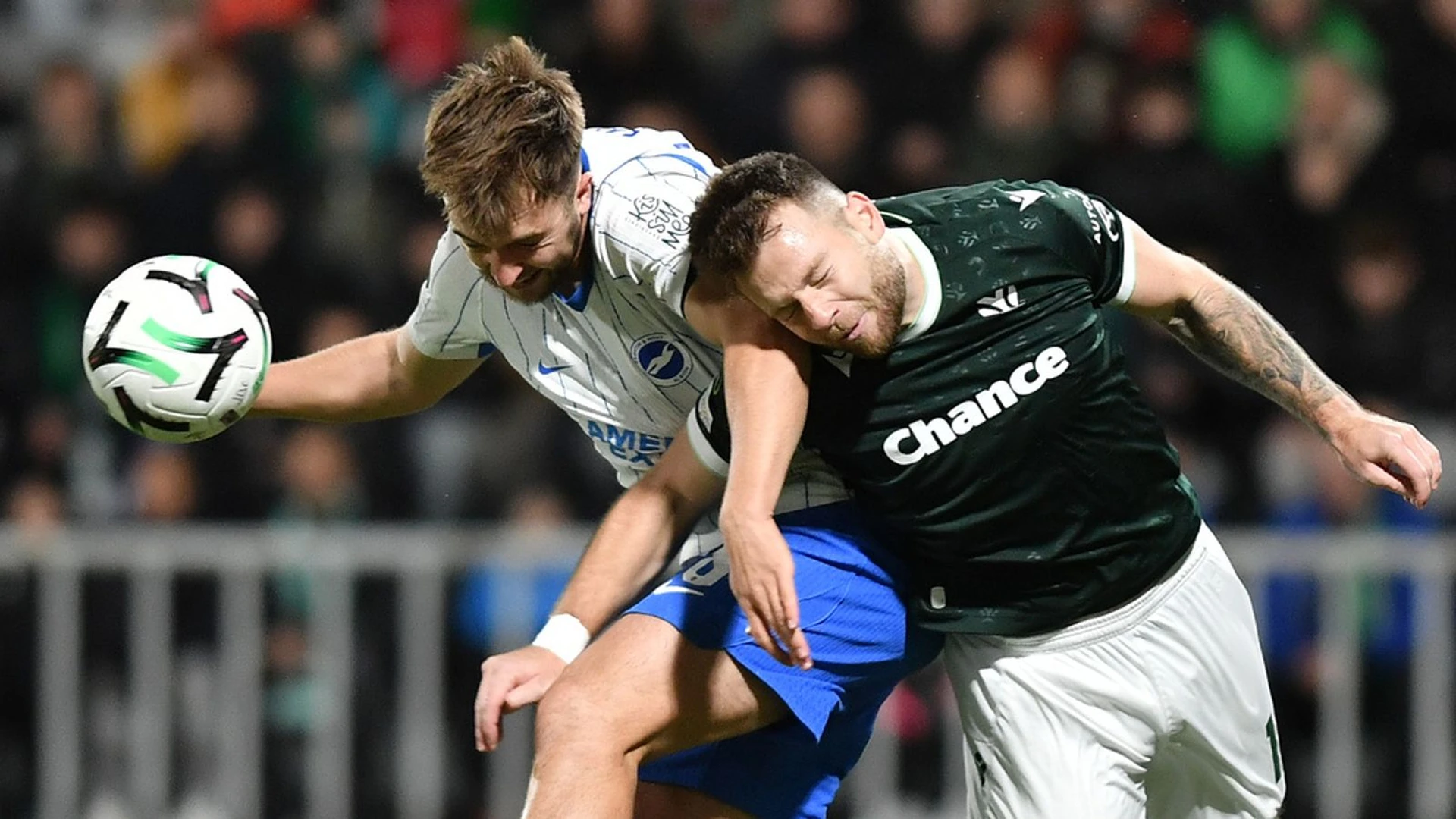 Brighton's six-match winning run ends with a 0-0 draw at Jablonec