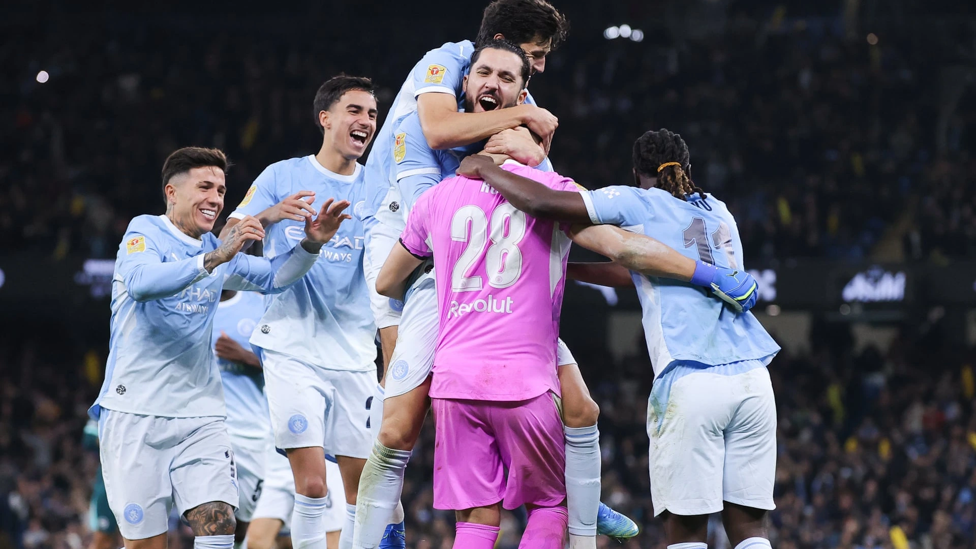 Manchester City beat Brighton 4-3 on penalties after a 2-2 draw