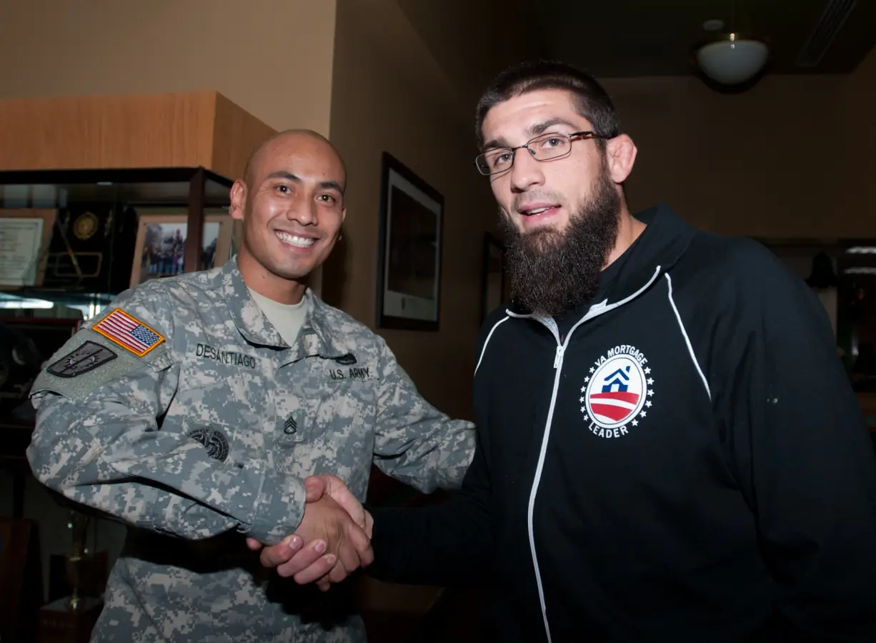 Court McGee during a 2012 UFC community visit